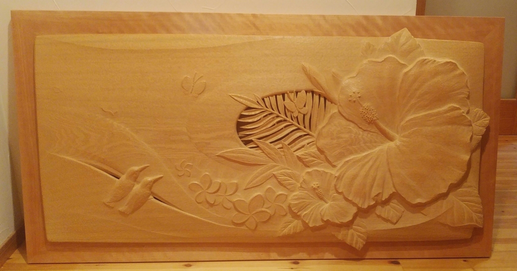 井波彫刻オーダーメイドの木彫レリーフ　