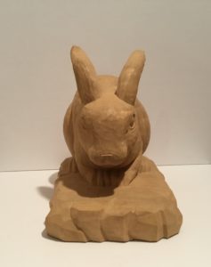 木彫りオーダーメイド注文依頼　ウサギ　井波彫刻